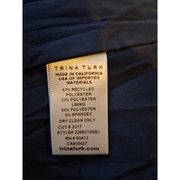 Trina Turk Asymmetrical Women's size 10 One Shoulder Career Sophisticated Dress - Picture 3 of 12